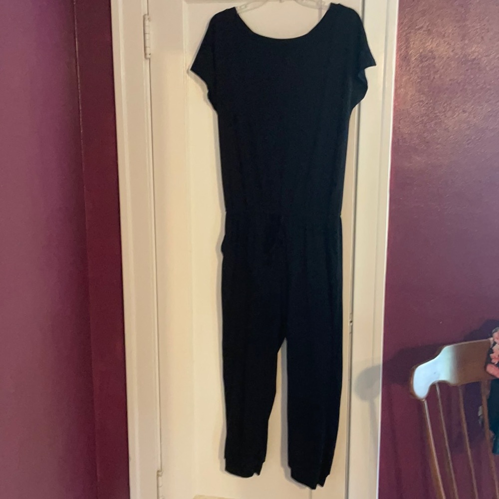 Off the shoulder black romper